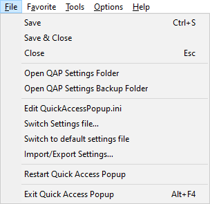Quick Access Popup(快速启动器工具)
