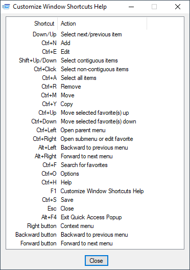 Quick Access Popup(快速启动器工具)